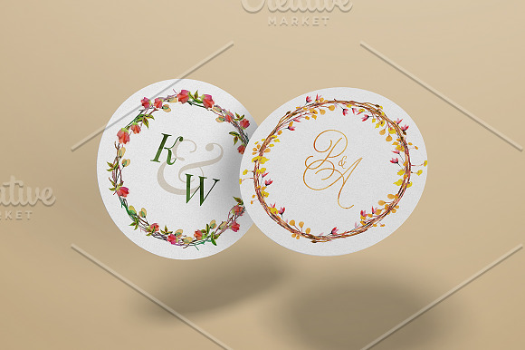 8 Farm Fall Wedding Monograms VIII in Illustrations - product preview 6