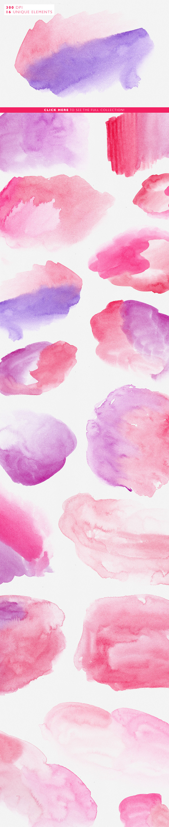 32 Watercolor Textures & Templates in Textures - product preview 3
