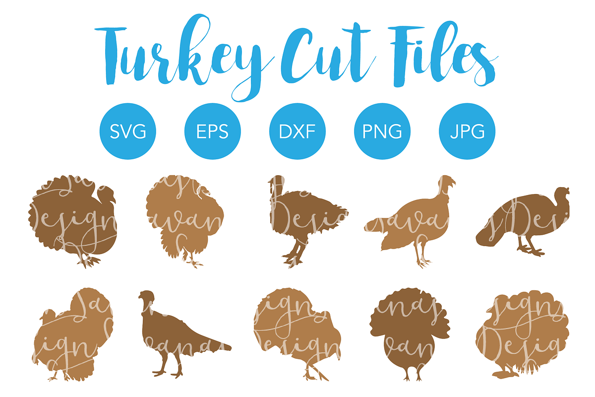 Silhouette Turkey SVG Bundle in Illustrations - product preview 8