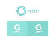 Unique vector letter O logo design template.