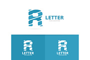 Unique vector letter R logo design template.