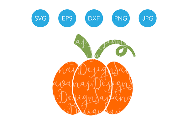 Cute Pumpkin SVG Vector for Cricut