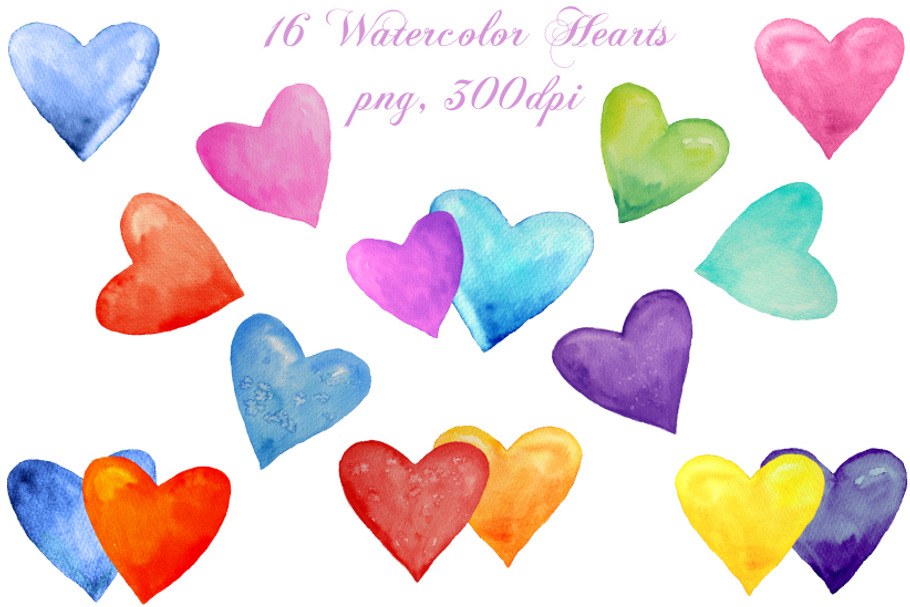 Watercolor Heart Clipart