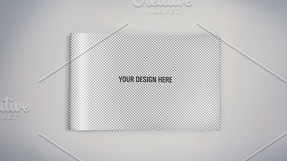 Wide Format Booklet PSD Mockups in Print Mockups - product preview 3