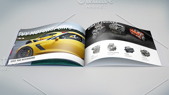 Wide Format Booklet PSD Mockups in Print Mockups - product preview 4