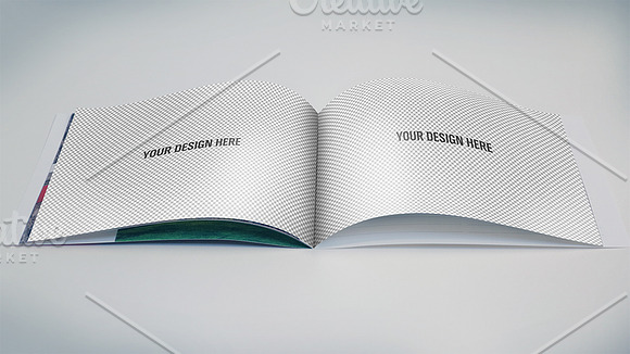 Wide Format Booklet PSD Mockups in Print Mockups - product preview 5