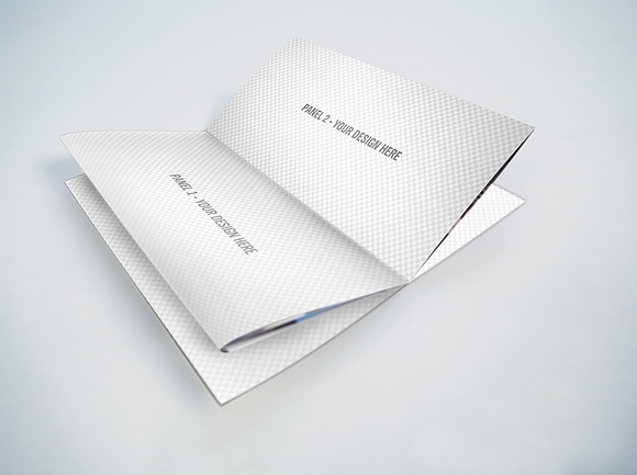 6 Panel Accordion Brochure mock in Print Mockups - product preview 4