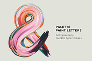 Palette Paint Letters