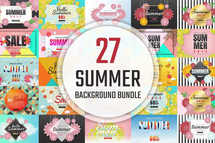 [94%OFF] 27 Summer Background in Illustrations - product preview 8