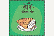 Bread roll known as torpedo dessert