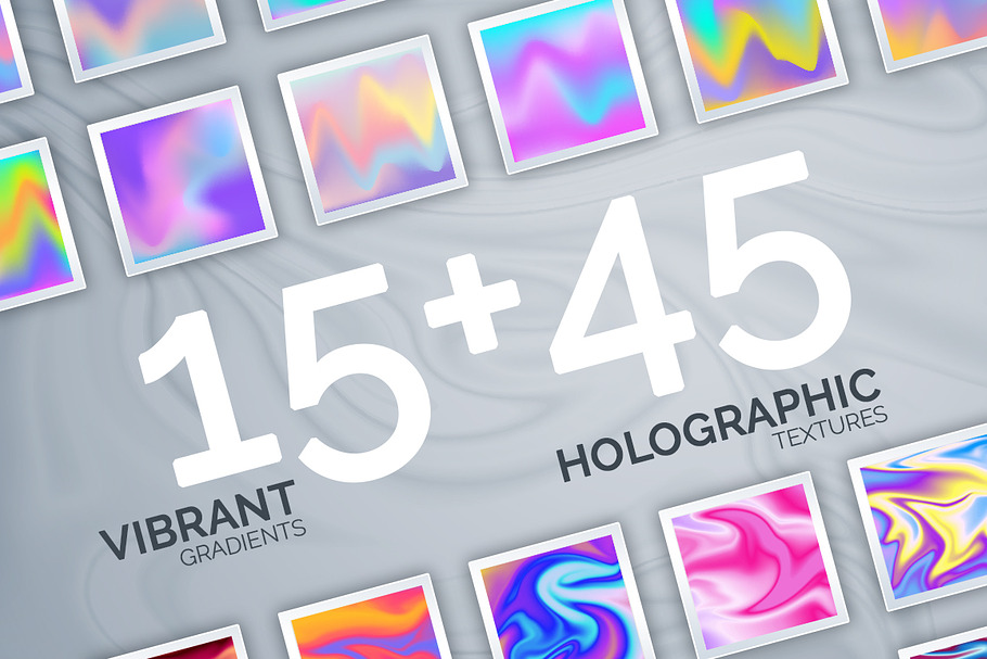 60 Vibrant & Holographic Textures