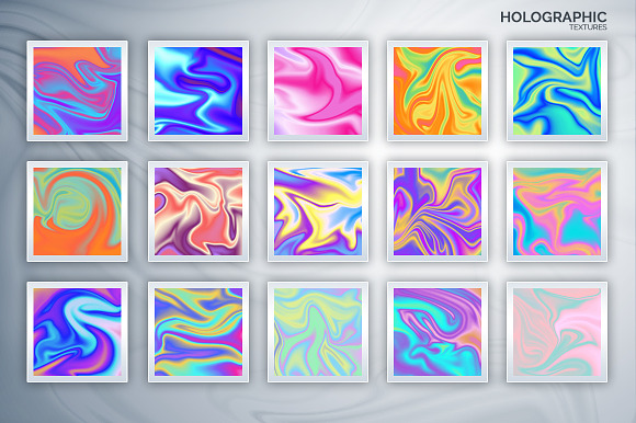 60 Vibrant & Holographic Textures in Textures - product preview 2