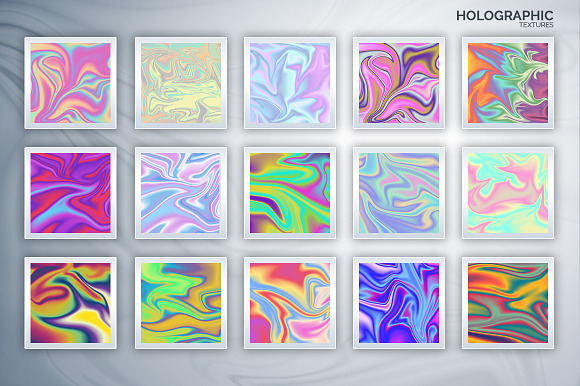60 Vibrant & Holographic Textures in Textures - product preview 3