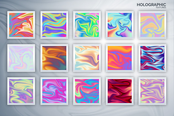 60 Vibrant & Holographic Textures in Textures - product preview 4
