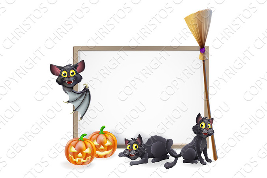 Halloween sign background