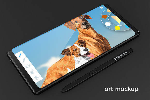 Samsung Galaxy Note 8 Design Mockup in Mobile & Web Mockups - product preview 2