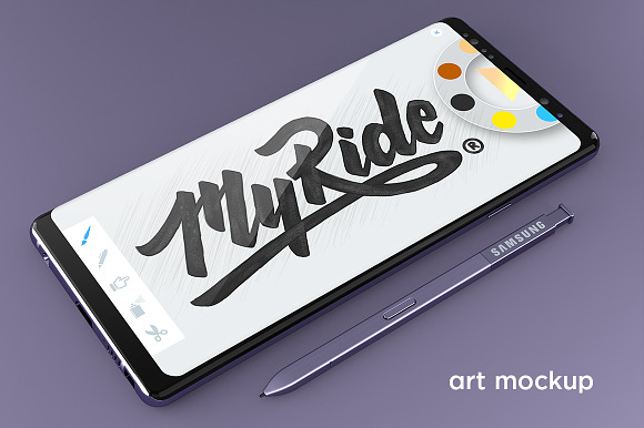 Samsung Galaxy Note 8 Design Mockup in Mobile & Web Mockups - product preview 3