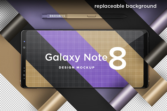 Samsung Galaxy Note 8 Design Mockup in Mobile & Web Mockups - product preview 4