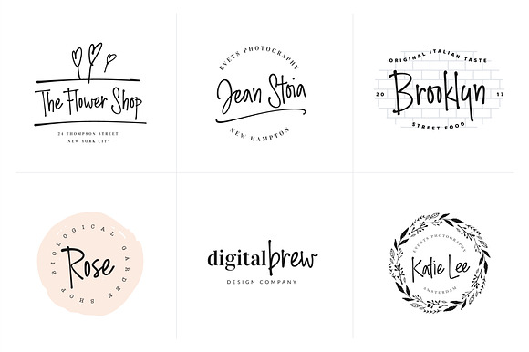 Ding Dong Handwritten Font + Logos in Hand-lettered Fonts - product preview 6