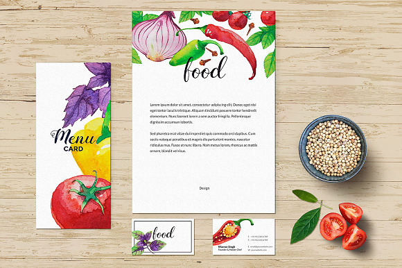 Watercolor Vegetables. in Illustrations - product preview 2