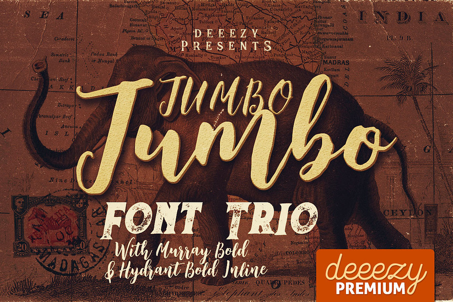 Jumbo Font Trio in Script Fonts - product preview 8