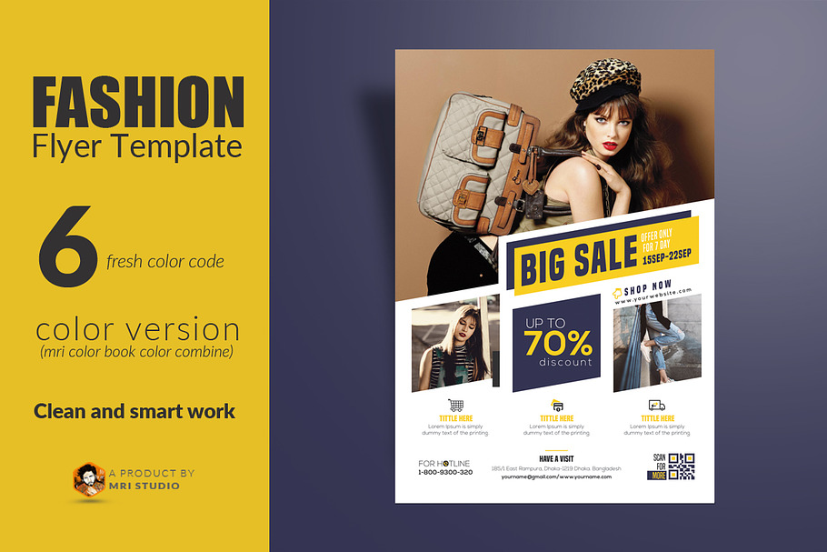 Fashion Flyer Template in Flyer Templates - product preview 8