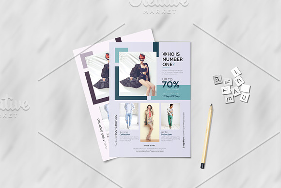 Fashion Flyer Template in Flyer Templates - product preview 4