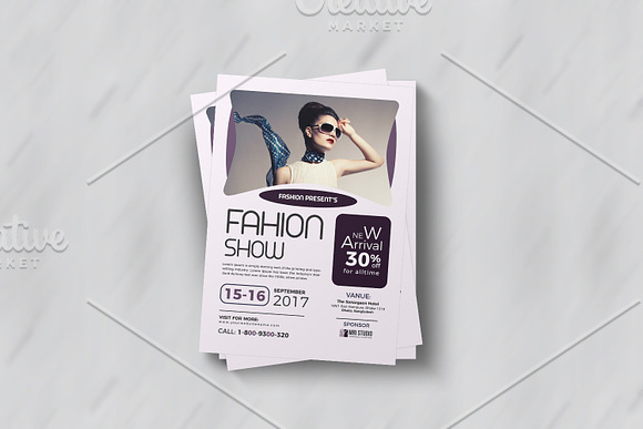 Fashion Flyer Template in Flyer Templates - product preview 3