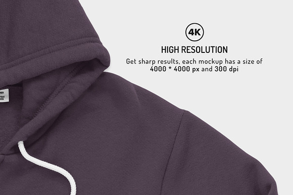 ZipUp Hoodie Flex Fleece Mockups in Product Mockups - product preview 3