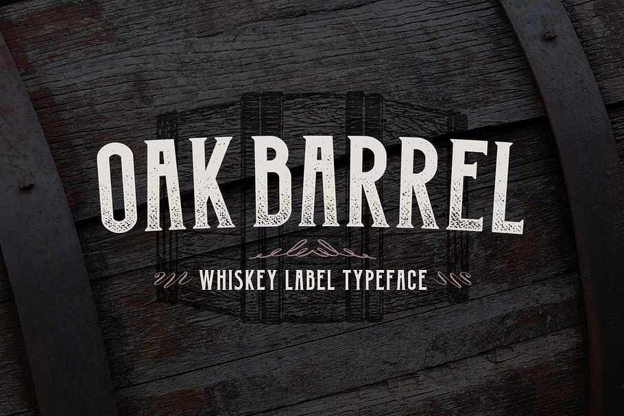 Oak Barrel - Whiskey Label Font in Display Fonts - product preview 8