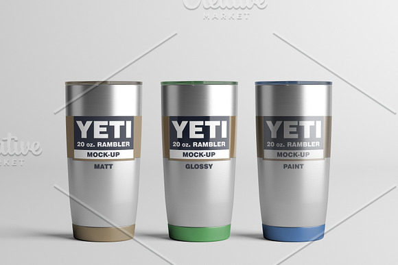 20oz. Yeti Cup / Tumbler Mock-Up #2 in Product Mockups - product preview 6