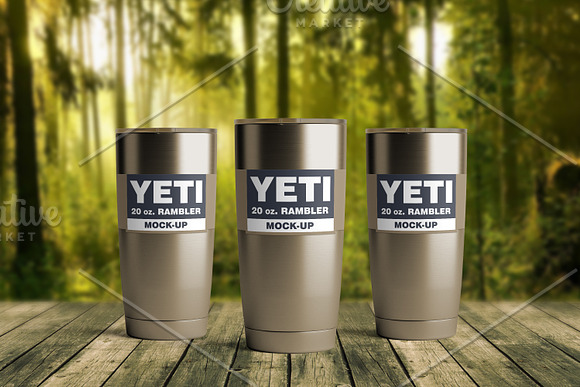 20oz. Yeti Cup / Tumbler Mock-Up #2 in Product Mockups - product preview 8