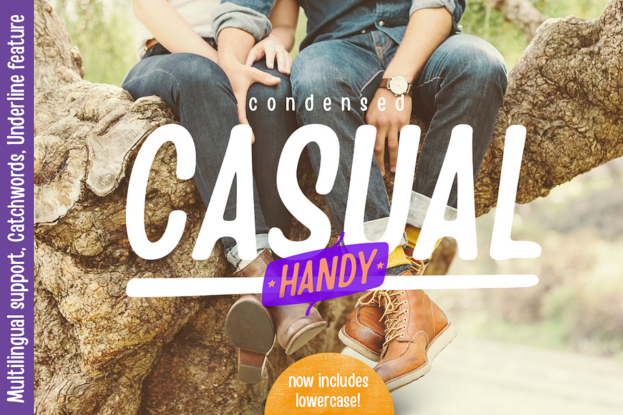 Handy Casual Condensed (25%off) in Sans-Serif Fonts - product preview 8