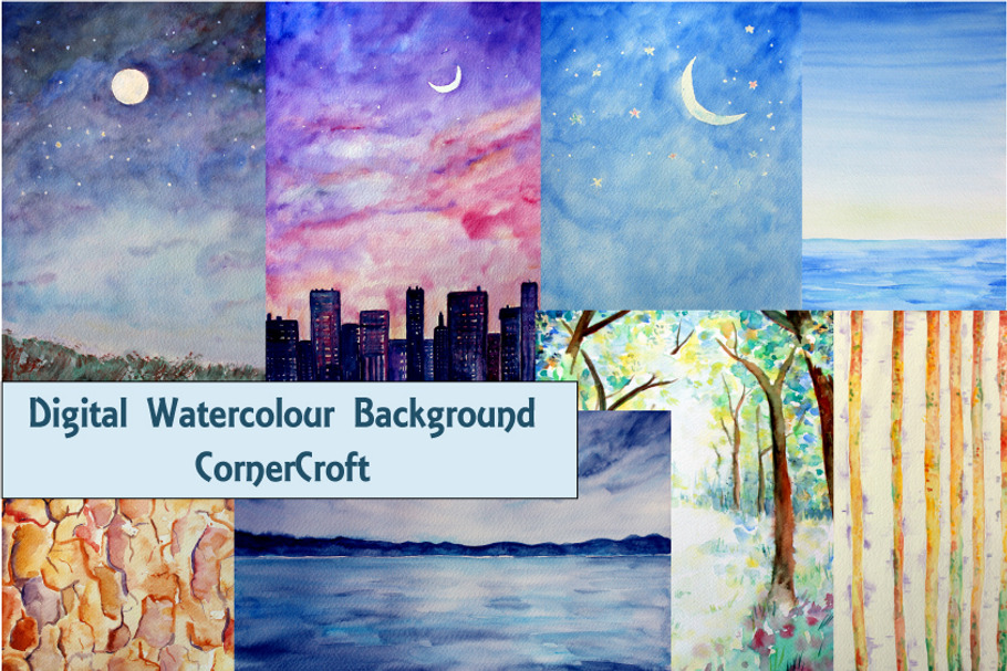 Watercolor Nature Background 2