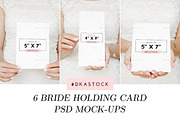 Bride Holding Card - Mockup Bundle 1