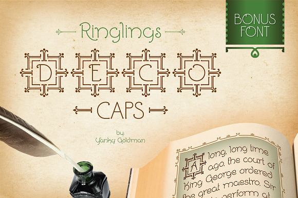 Ringlings in Display Fonts - product preview 9