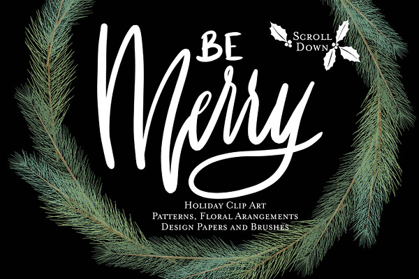 Be Merry Holiday Graphic Pack