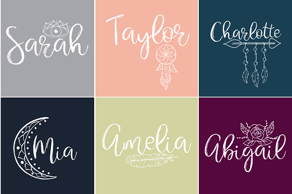 Gypsy Soul.Textured Brush Font+bonus in Script Fonts - product preview 9