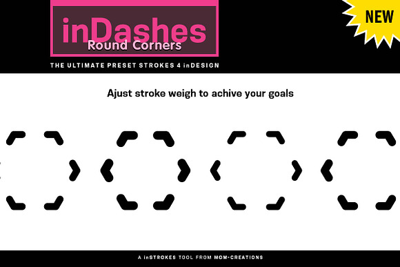 inDashes Round - Strokes 4 inDesign in Photoshop Shapes - product preview 4