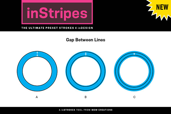 inStripes -Preset Strokes 4 inDesign in Photoshop Shapes - product preview 1