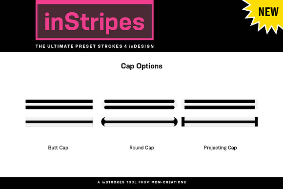 inStripes -Preset Strokes 4 inDesign in Photoshop Shapes - product preview 3