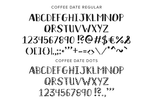 Coffee Date Font Duo + BONUS in Display Fonts - product preview 4