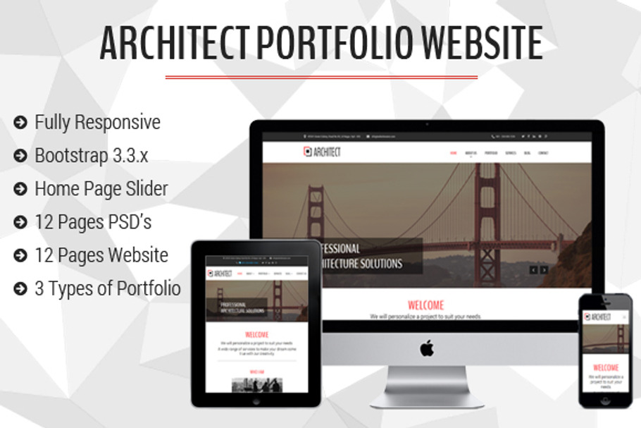 Architect Portfolio Bootstrap in Bootstrap Themes - product preview 8