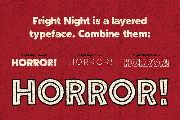 Fright Night! A vintage horror font in Halloween Fonts - product preview 4