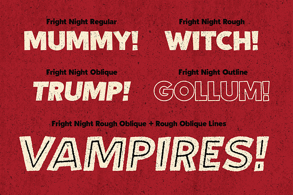 Fright Night! A vintage horror font in Halloween Fonts - product preview 6