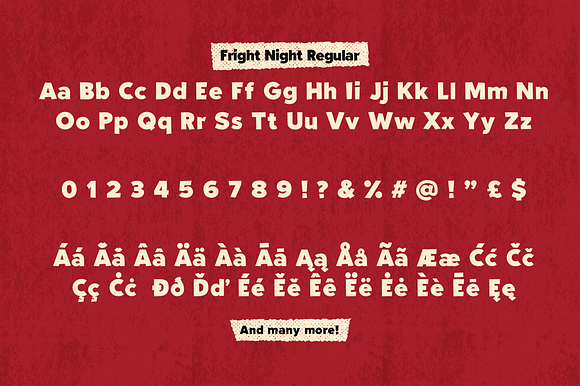 Fright Night! A vintage horror font in Halloween Fonts - product preview 7