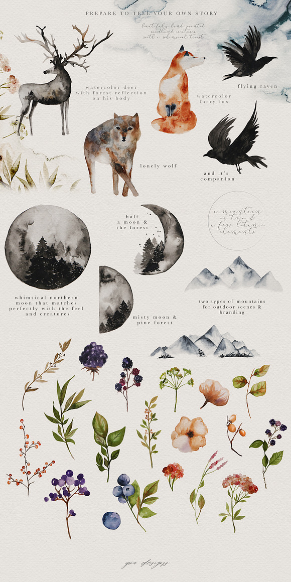 Ethereal Woodland - Graphic Set in Objects - product preview 7