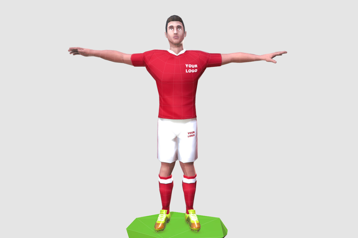 Game Ready Soccer Player  in Characters - product preview 8