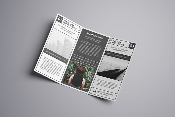 Nomad A4 Trifold Brochure in Brochure Templates - product preview 3