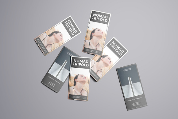 Nomad A4 Trifold Brochure in Brochure Templates - product preview 5